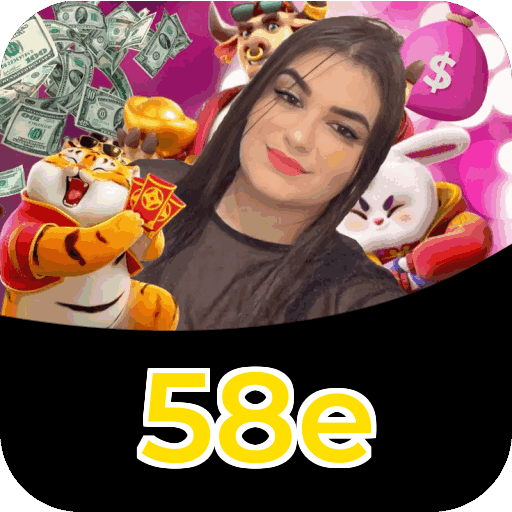 Interface do aplicativo 58e mostrando jogos disponíveis no iOS e Android